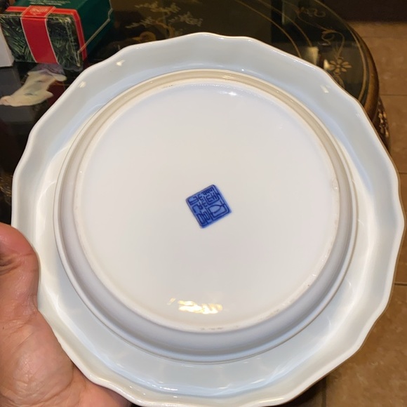 Vintage Signed IMARI Large Handpainted porcelain ASHTRAY bowl beautiful! - Picture 5 of 6